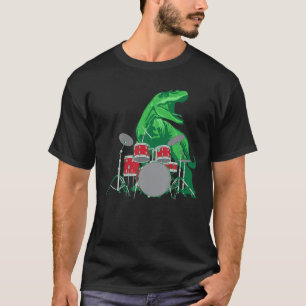 Coola Dinosaur Drummer Shirt Best Gift for All Dru T