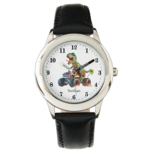 Coola Dinosaur Lastbil add namn Armbandsur