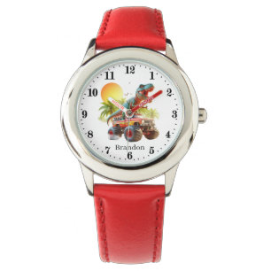 Coola Dinosaur Lastbil add namn Armbandsur
