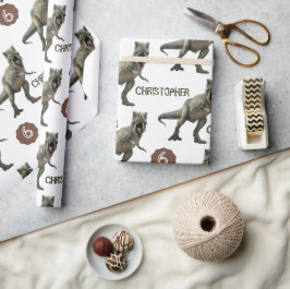 Coola Dinosaur Party Barns födelsedag Trex Presentpapper