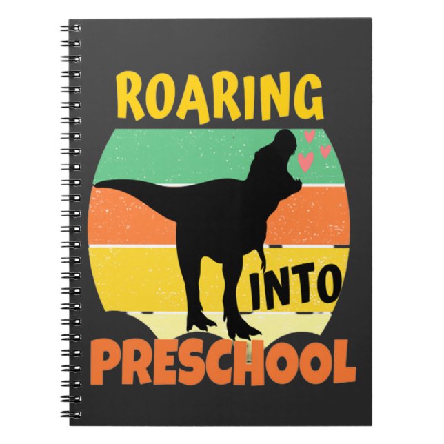 COOLA DINOSAUR - ROARING IN PRESCHOOL ANTECKNINGSBOK (Framsidan)