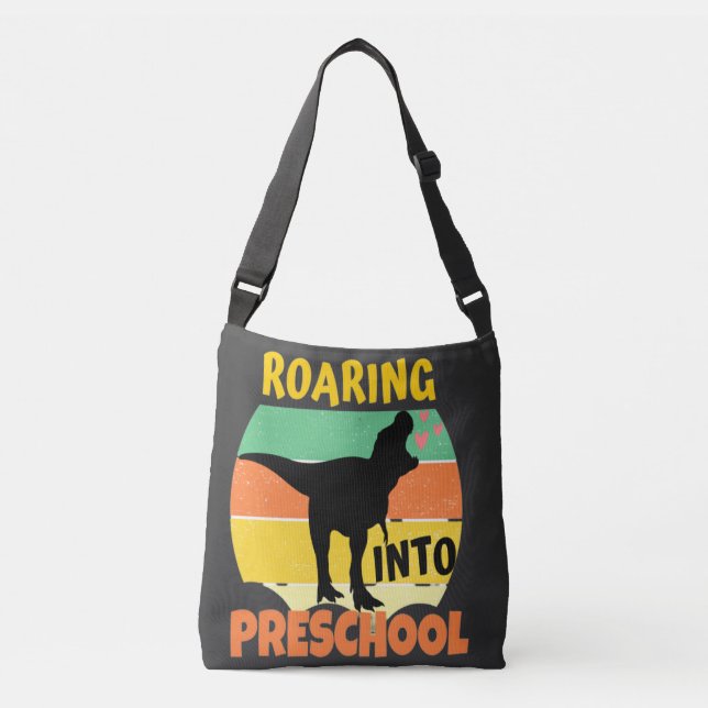 COOLA DINOSAUR - ROARING IN PRESCHOOL AXELVÄSKA (Framsida)