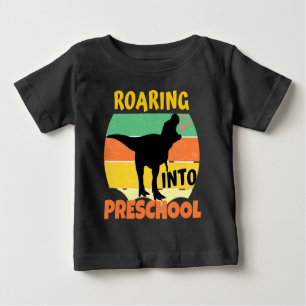 COOLA DINOSAUR - ROARING IN PRESCHOOL T SHIRT