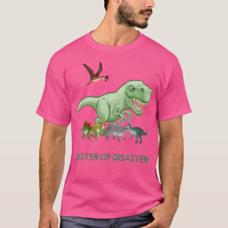 Coola Dinosaur T-Rex Master of Desaster T Shirt