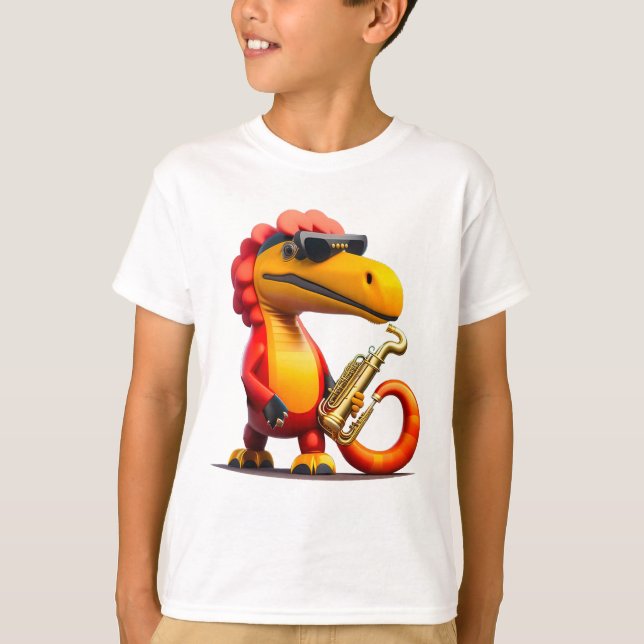 Coola Dinosaur Unisex Barn T-Shirt (Framsida)
