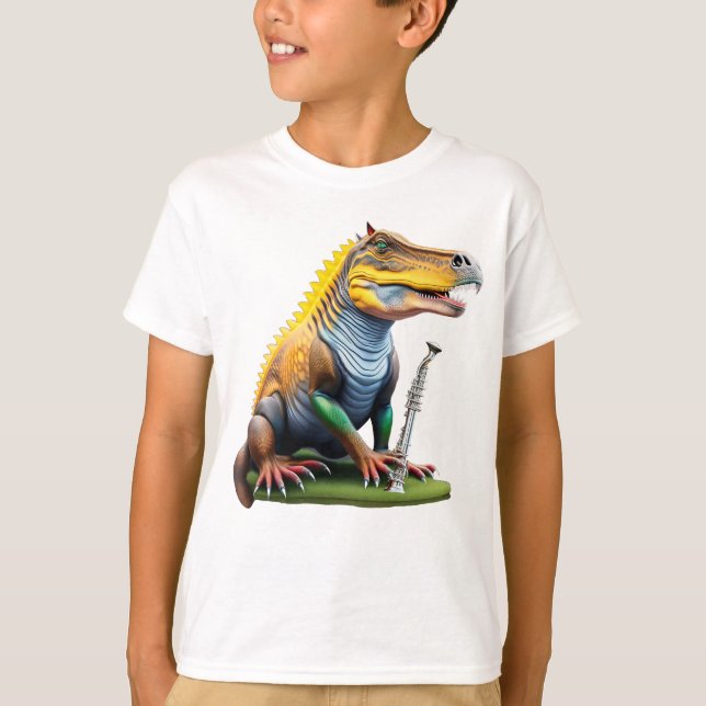 Coola Dinosaur Unisex Barn T-Shirt (Framsida)