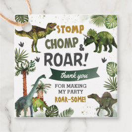 Coola Dinosaurs Jurassic Boy Födelsedagsfest Gåvor Etiketter