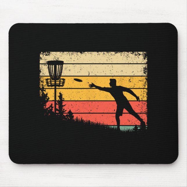 Coola Disc Golf Art För Män Kvinnor Spors Disc Gol Musmatta (Framsidan)