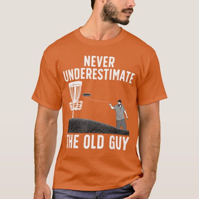 Coola Disc Golf För Män Pappa Farfar Disc Golf Spe T Shirt (Framsida)
