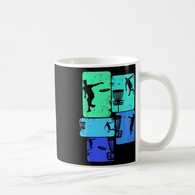 Coola Discgolfdesigner Och Presentidéer Män Pojkar Kaffemugg (Höger)
