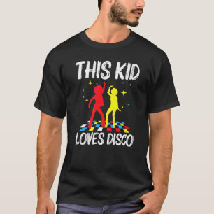 Coola Disco För barn Boys 70s 80-tal NightClub Mus T Shirt