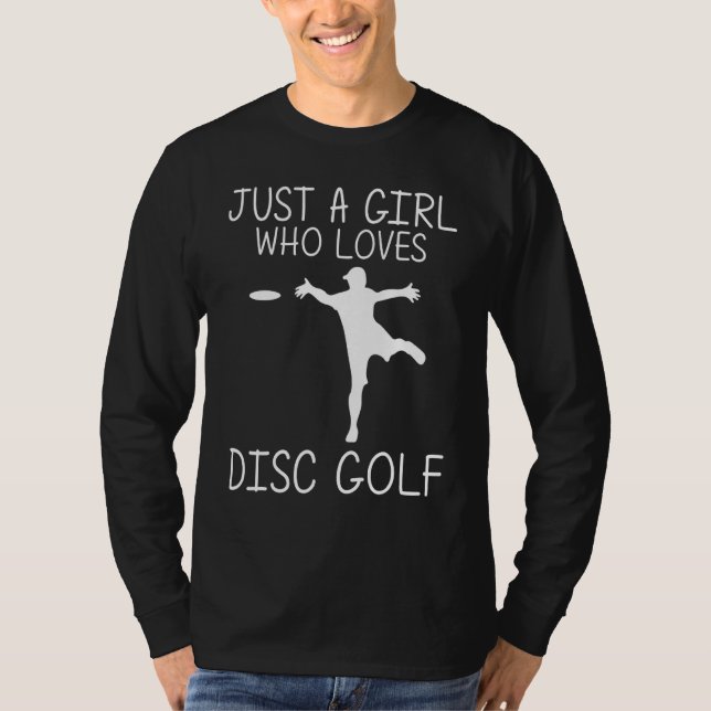 Coola Disk Golf for Girls Kid Disk Golf Disk Golfe T Shirt (Framsida)