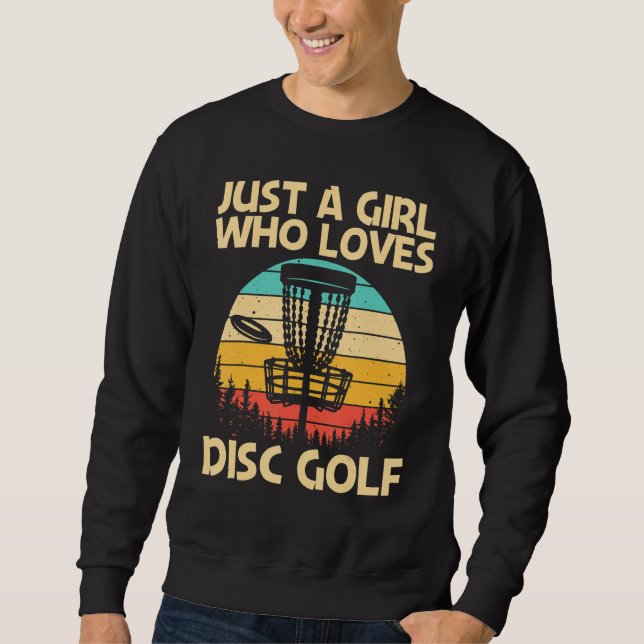 Coola Disk Golf for Girls Mamma Disk Golf Player Lång Ärmad Tröja (Framsida)