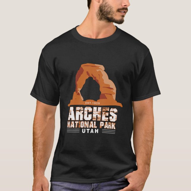 Coola Distress Arches nationalpark T Shirt (Framsida)