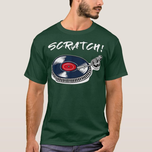 Coola Dj Deejay Scratch MC Disco Hip hop Music T Shirt (Framsida)