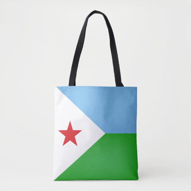 Coola Djibouti Flagga Mode Tygkasse (Framsida)