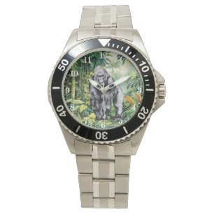 Coola djungelgorillaanhängare armbandsur