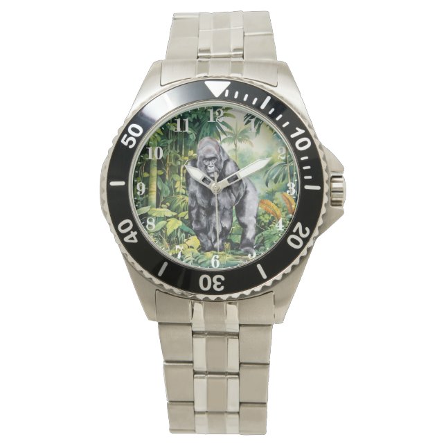 Coola djungelgorillaanhängare armbandsur (Framsida)
