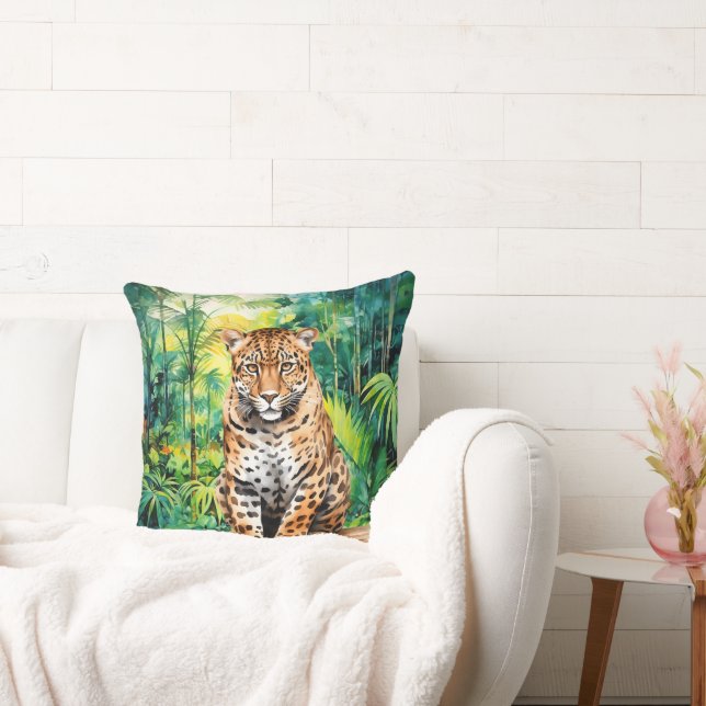 Coola djungelleopardälskare  kudde (Soffa)