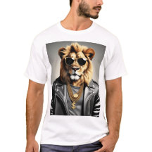 Coola djur med solglasögon och läder Jacka