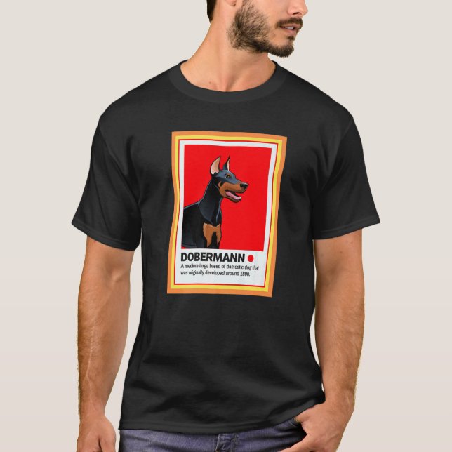 Coola Dobermann Kärlek Hund Hund Mamma Dobermann Ä T Shirt (Framsida)