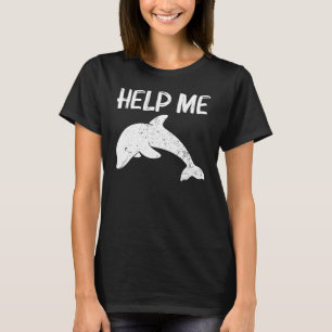Coola Dolphin För manar Kvinnor Flalenosdofinamin T Shirt