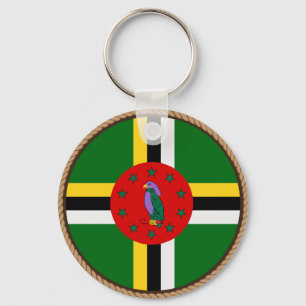 Coola Dominica Flagga Seal Nyckelring