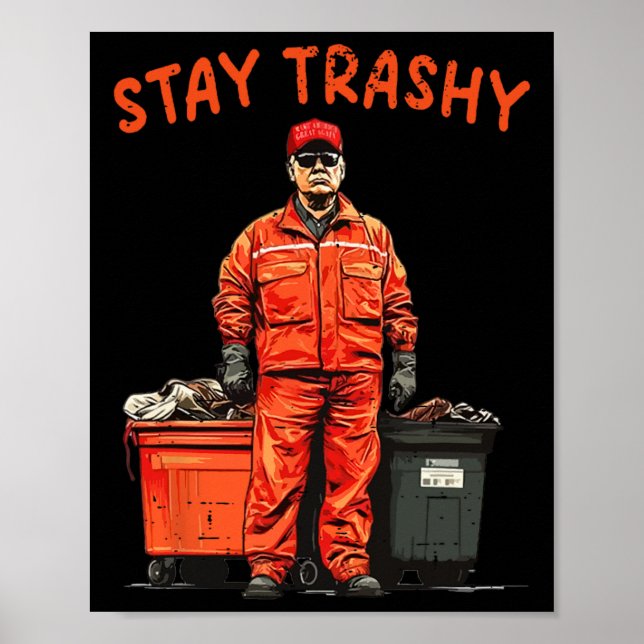 Coola Donald Trump Sopor Stanna Trashy Funny Mega  Poster (Framsidan)