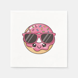 Coola Donut med solglasögon Pappersservett