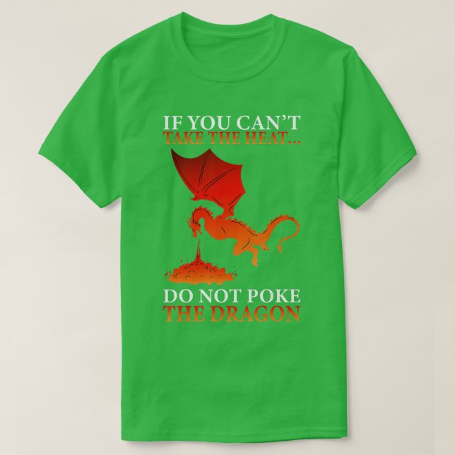 Coola Dragon FlameSpewing Flies Mythical Creator T Shirt (Design framsida)