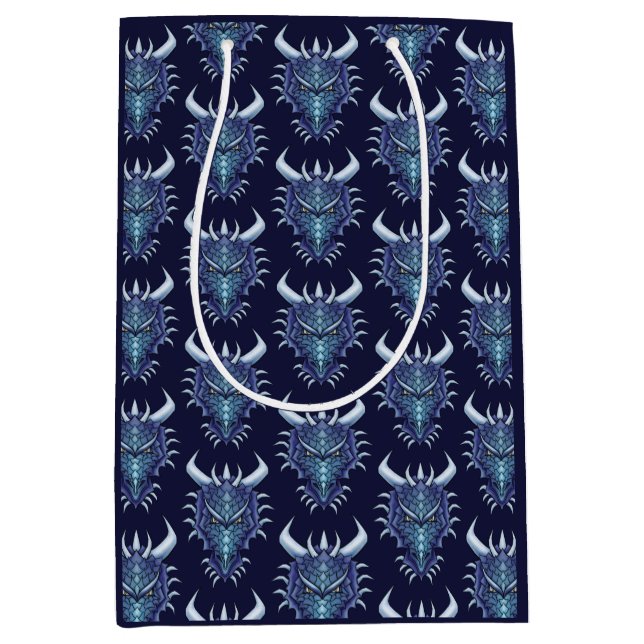 Coola Dragon Head Blue Fantasy DND Namn (Framsidan)