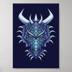 Coola Dragon Head Poster