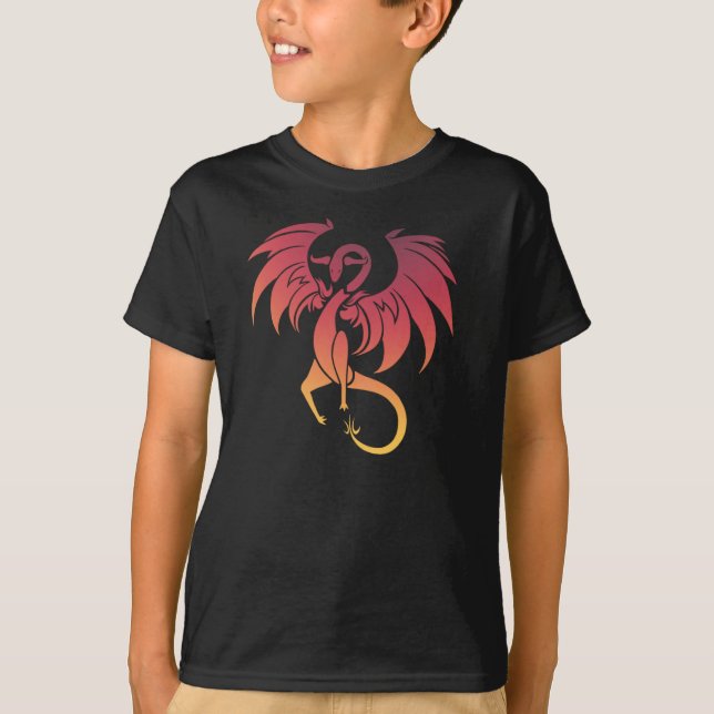 Coola Dragon Kids American Apparel T-shirt (Framsida)