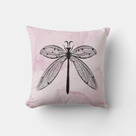 Coola Dragonfly Cottagecore Rosa Kudde