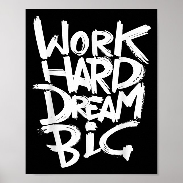 Coola Dream Big Motivational Graphic citattecken O Poster (Framsidan)