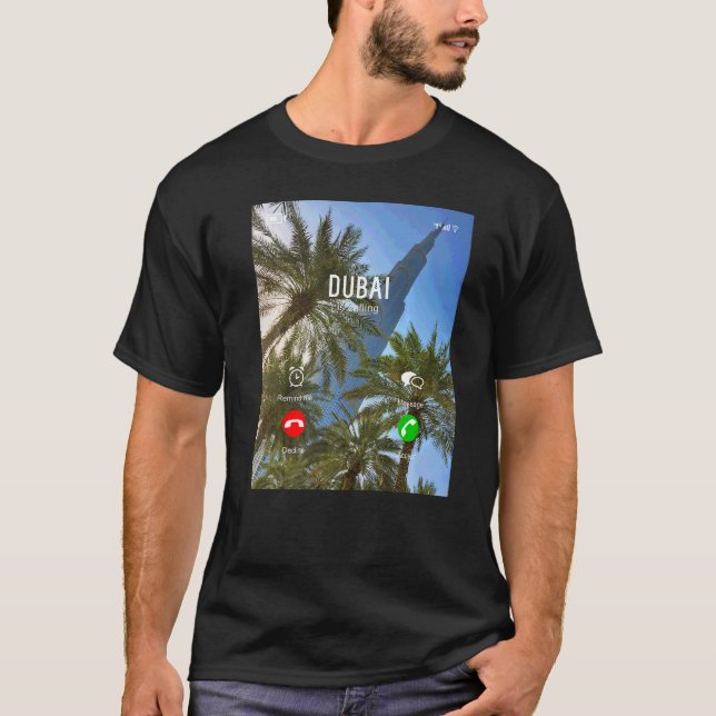 Coola Dubai kallar Mobila Skärm-offerten Keepsaké T Shirt (Framsida)