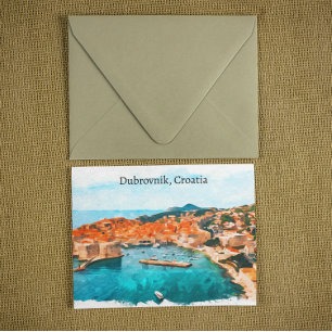 Coola Dubrovnik Kroatien Adria Kust Panorama Utsik Vykort