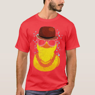 Coola Ducky Bath Leksak Anka Älskare Funny Rubber  T Shirt