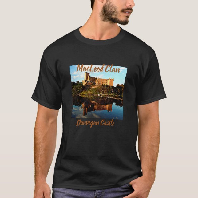 Coola Dunvegan Castle - Scottish MacLeod Klan T Shirt (Framsida)