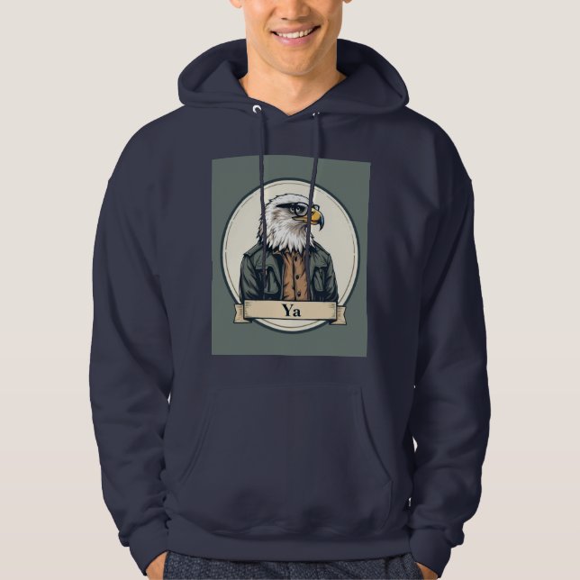 "Coola Eagle Graphic Hoodie - 'Ya' Streetwear Stil (Framsida)