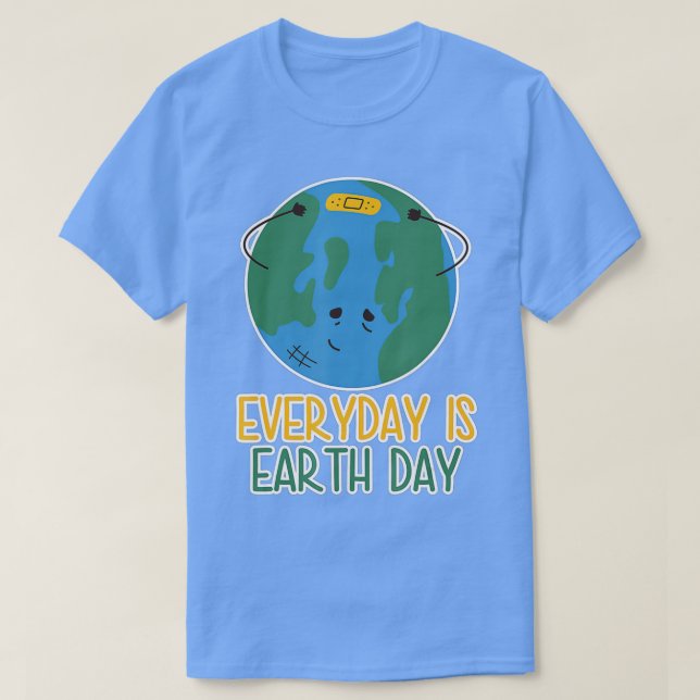 Coola Earth Day Design Kärlek Environmental Awaren T Shirt (Design framsida)