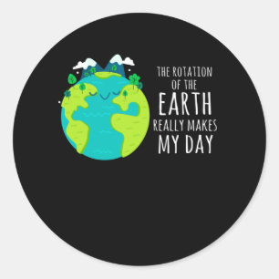Coola Earth Day Funny Planet Humor Runt Klistermärke