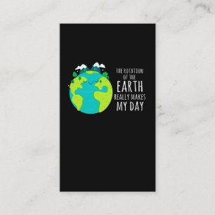 Coola Earth Day Funny Planet Humor Visitkort