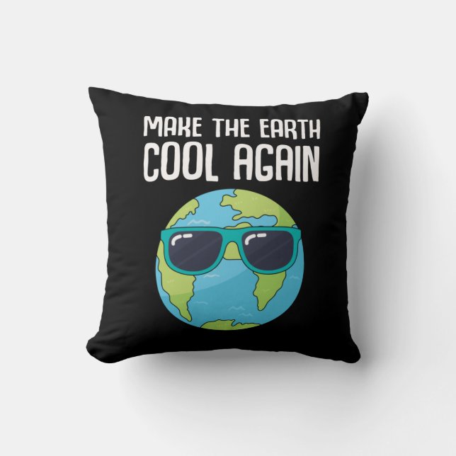 Coola Earth Day Planet Spara Environment Kudde (Framsida)