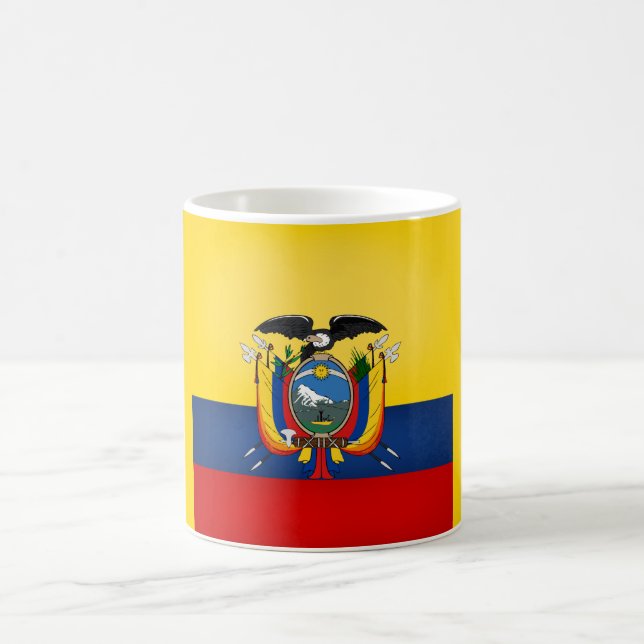Coola Ecuador Flagga Kaffemugg (Center)