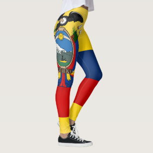 Coola Ecuador Flagga Mode Leggings