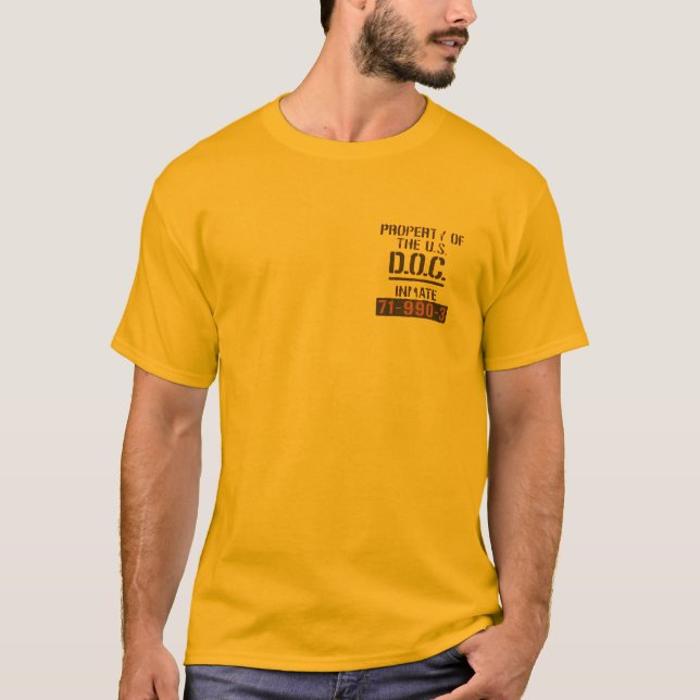 Coola Egendom av den federala fängelsemodellens t- T Shirt (Framsida)