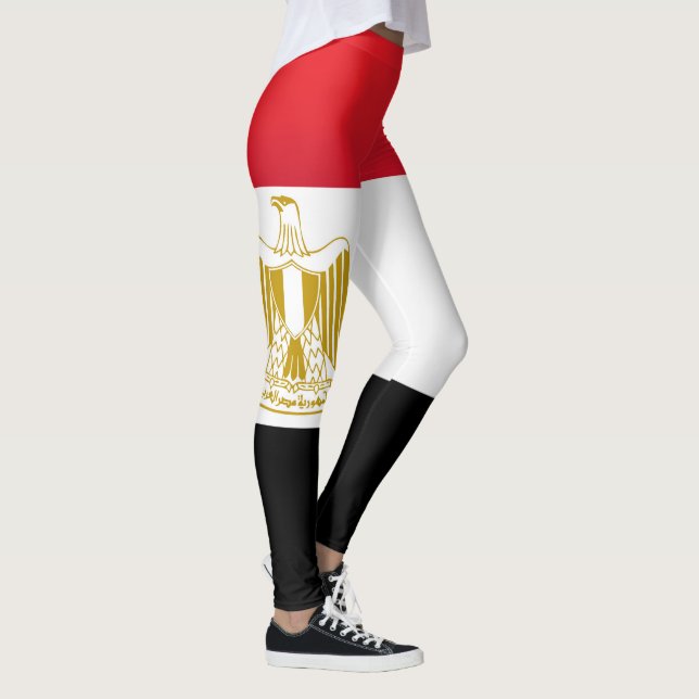 Coola Egypten Flagga Mode Leggings (Höger)