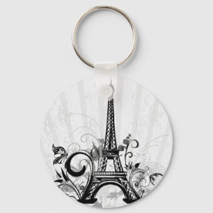 Coola Eiffel Torn snurrar dörrhandfat Nyckelring