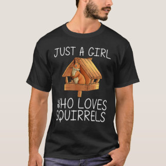 Coola-ekorre för flickungshusare och zookeeper t shirt